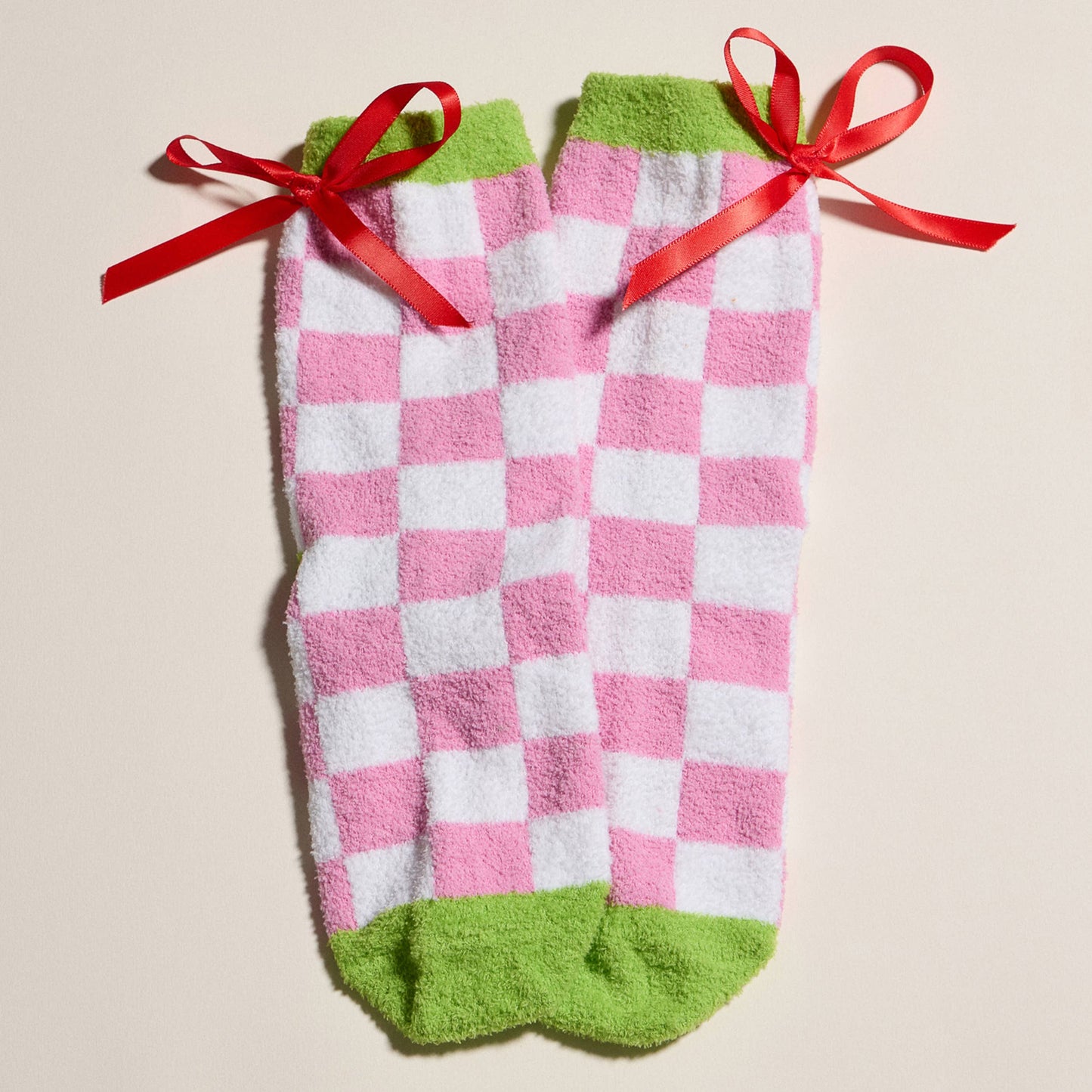 Christmas Theme Printing Winter Fuzzy Cozy Socks (4 Pairs)