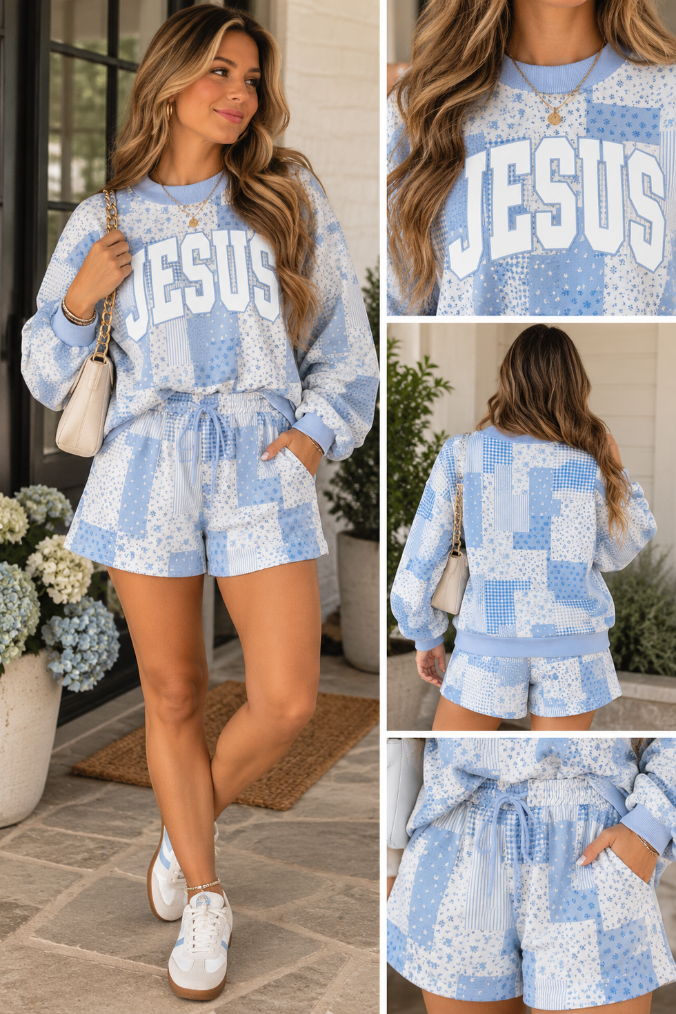 Jesus Floral Patchwork Set Preorder