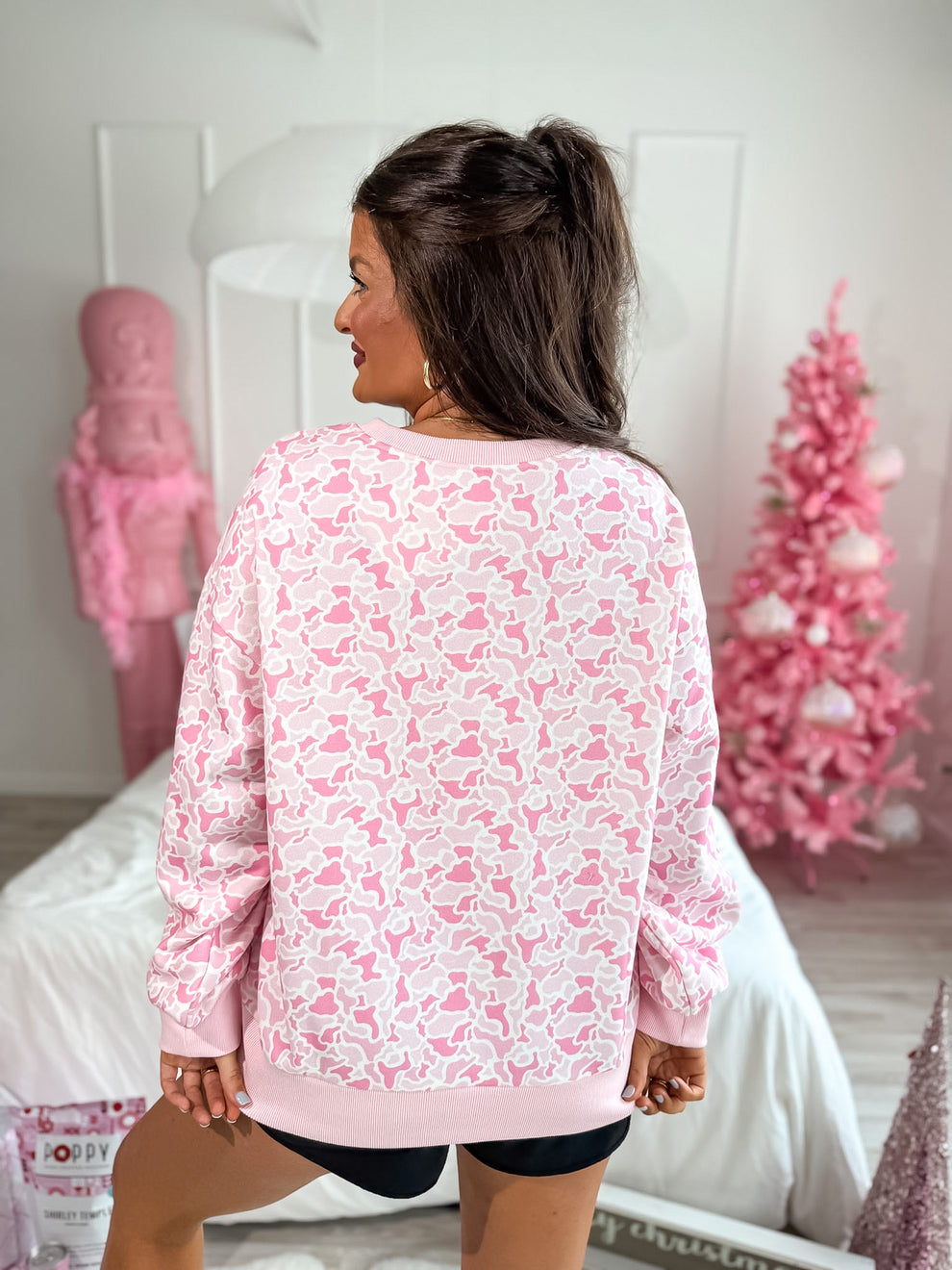 BIRDIE Soft Spun Crewneck in Sugar Bloom Duck Camo Preorder