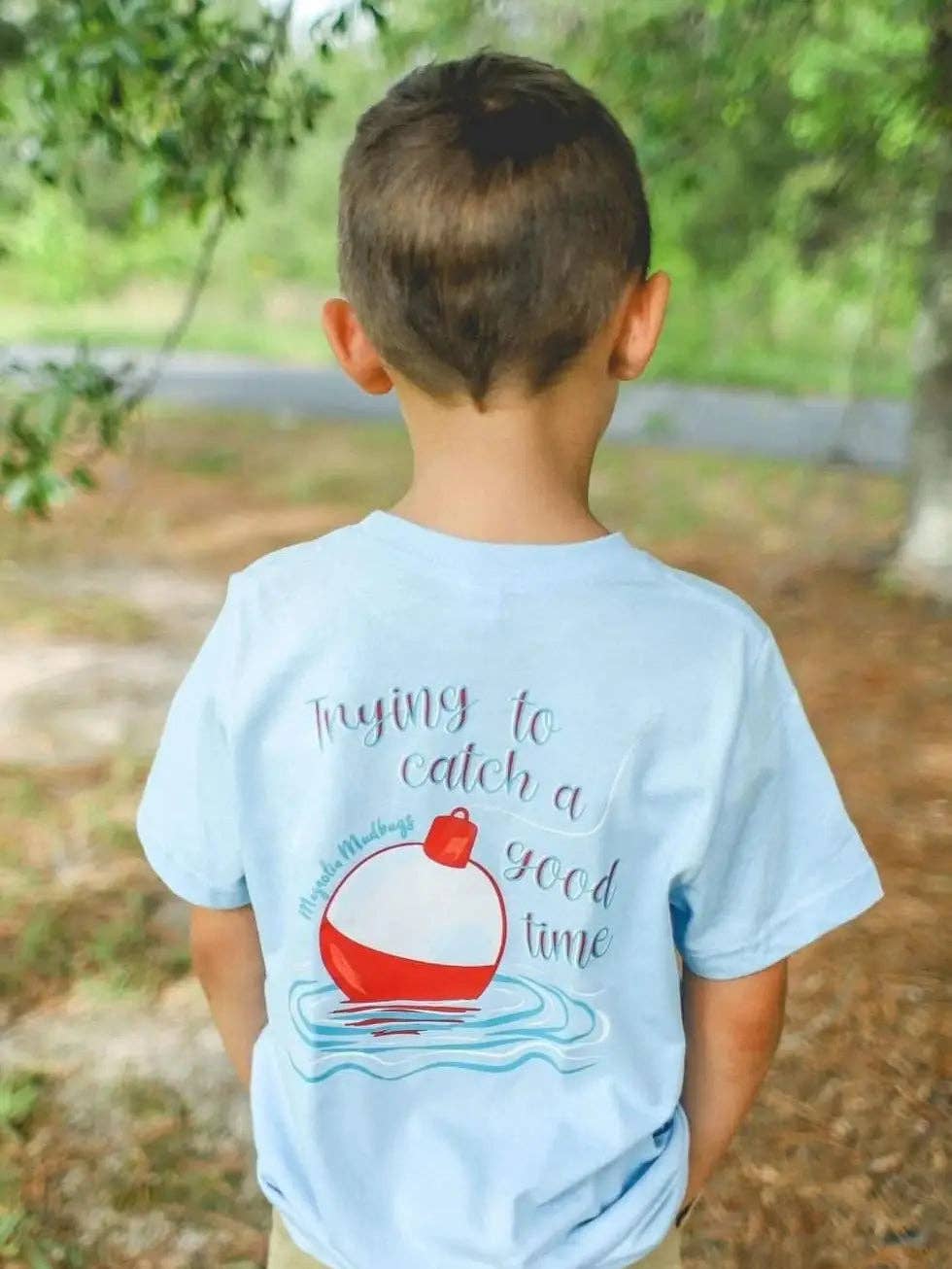 Bobber On A Wet Line Kids Fishing T-Shirt