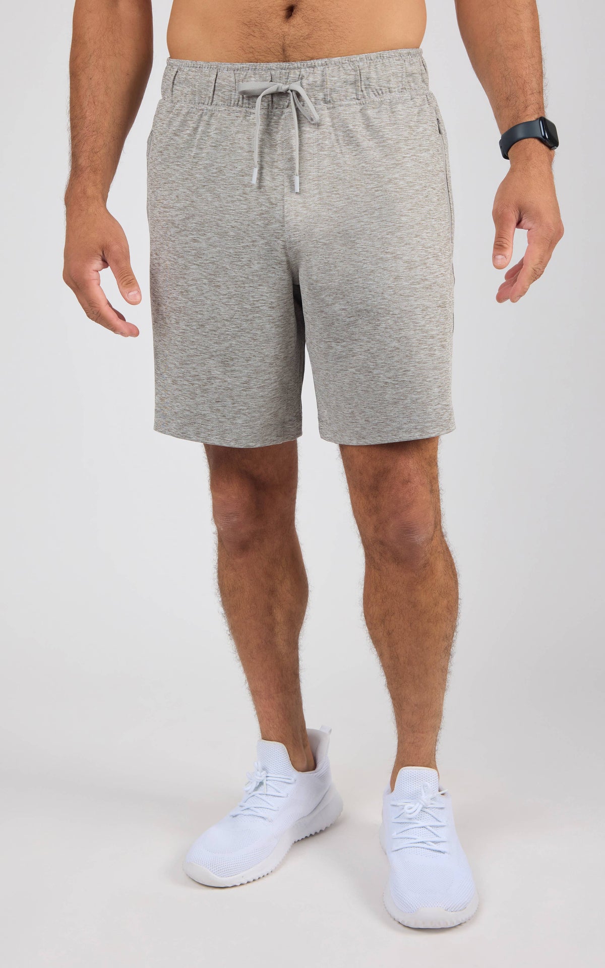 Men's Cationic 8 Inches Shorts with Front Zipper Pockets