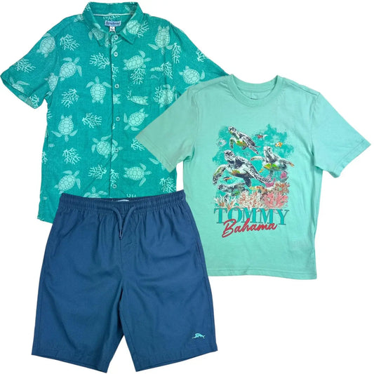 TOMMY BAHAMA Boys 3-Piece Short Set