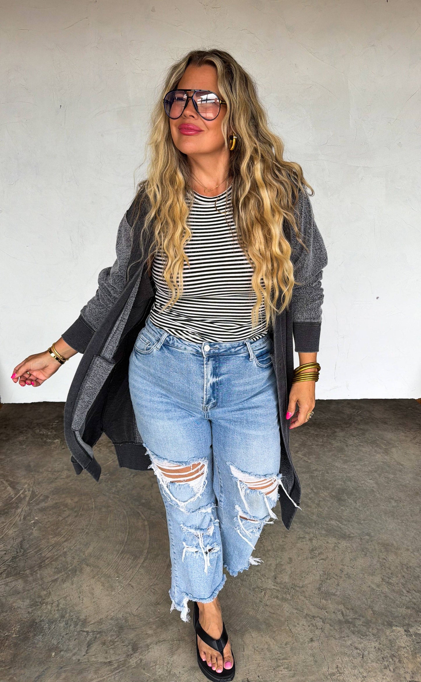 Blakely URBAN DISTRESSED CROP JEAN