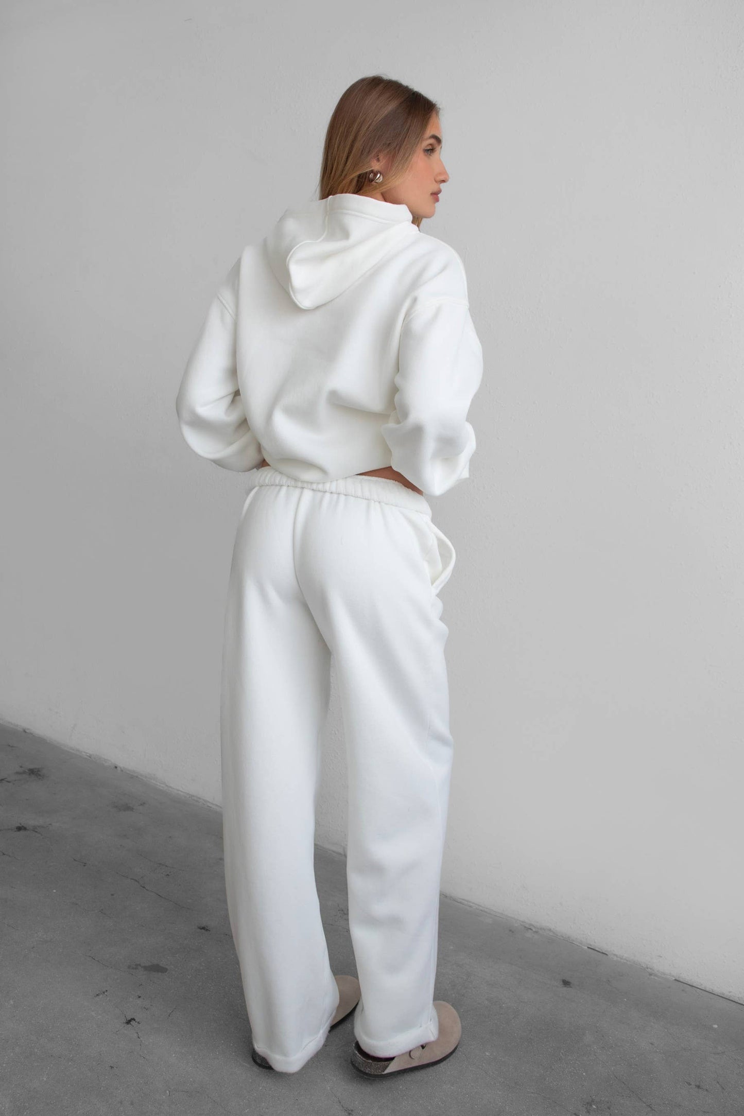 LANI Lightweight Fleece Wide Leg Sweatpants
