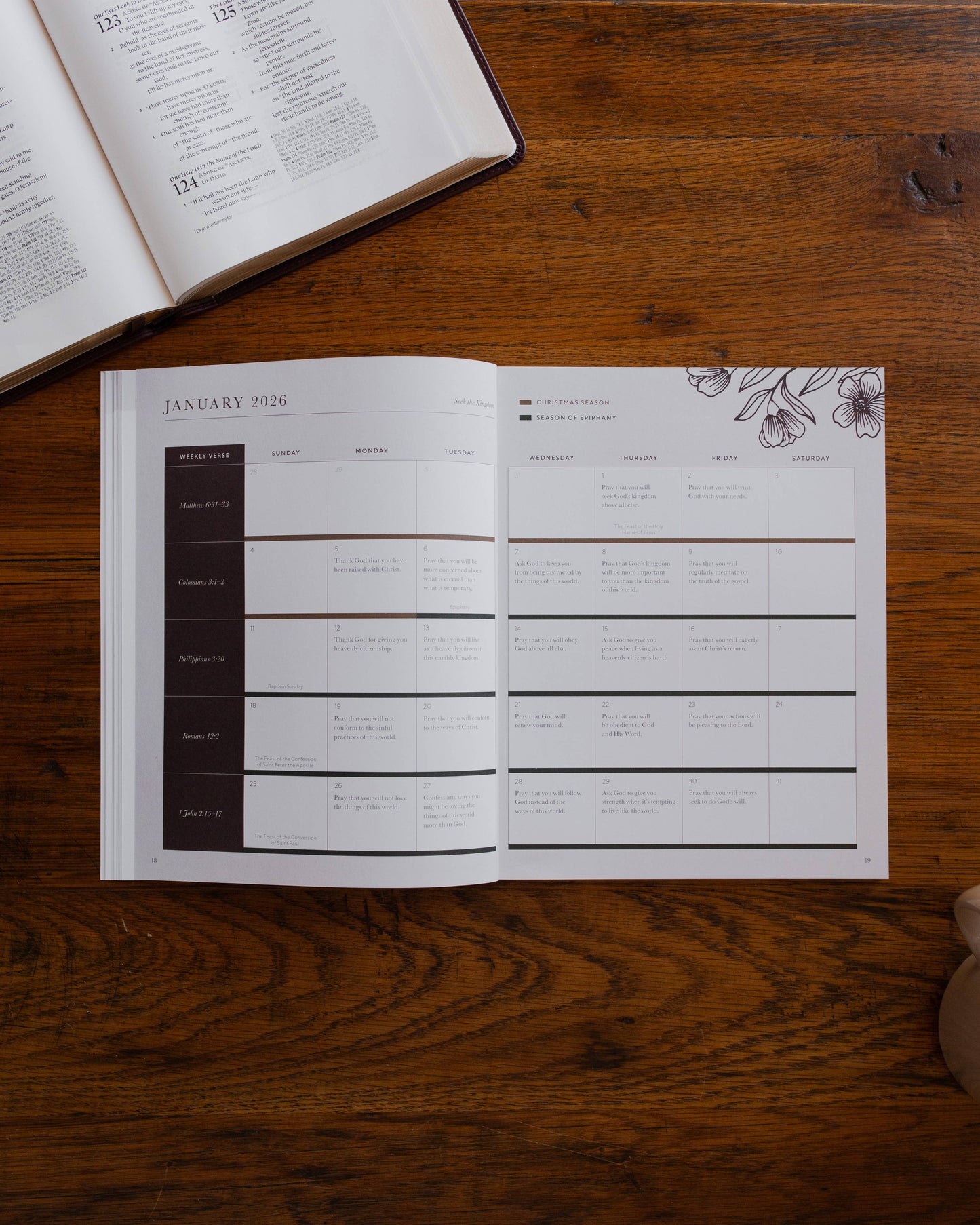 2026 Prayer Calendar by The Daily Grace Co.