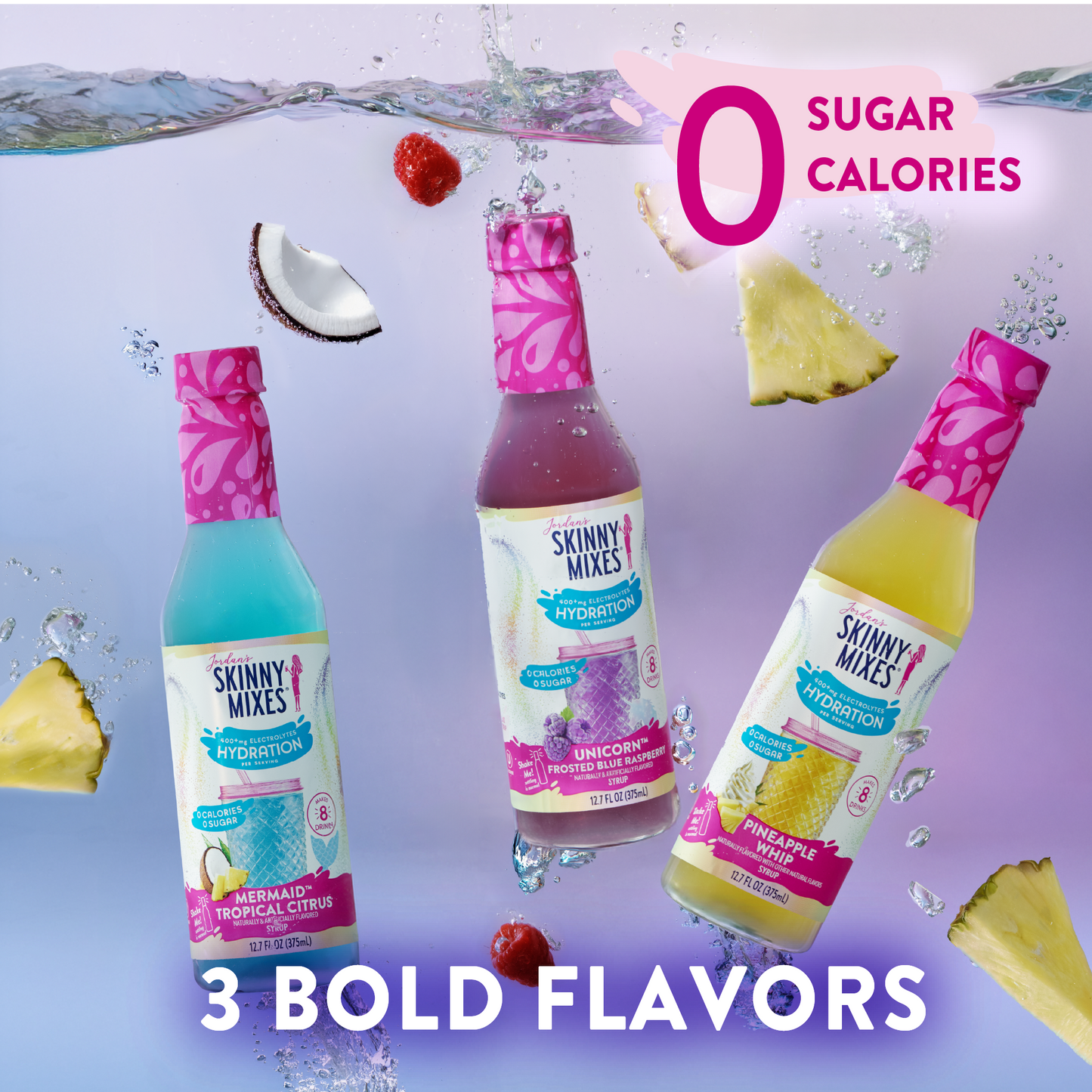 Sugar Free Mermaid Hydration Syrup with Electrolytes 375 ml