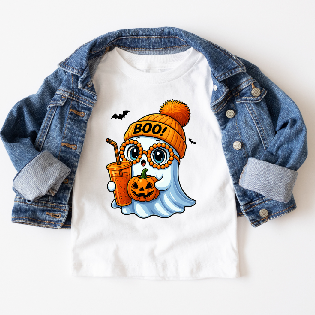 Cute Baby Ghost Youth Halloween Graphic Tee