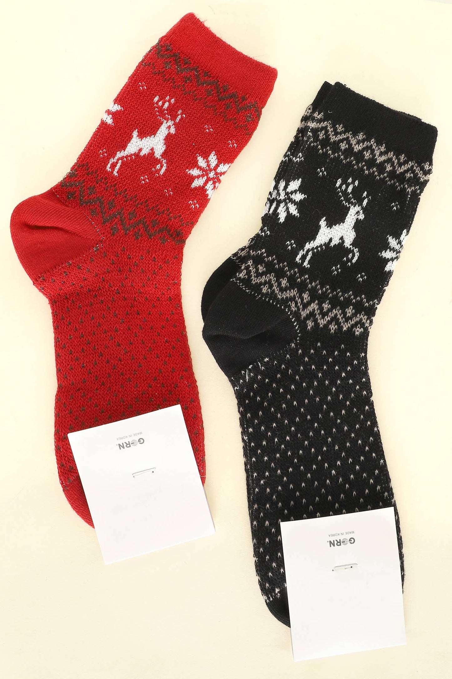 Christmas Theme Comfort Novelty Socks- RED