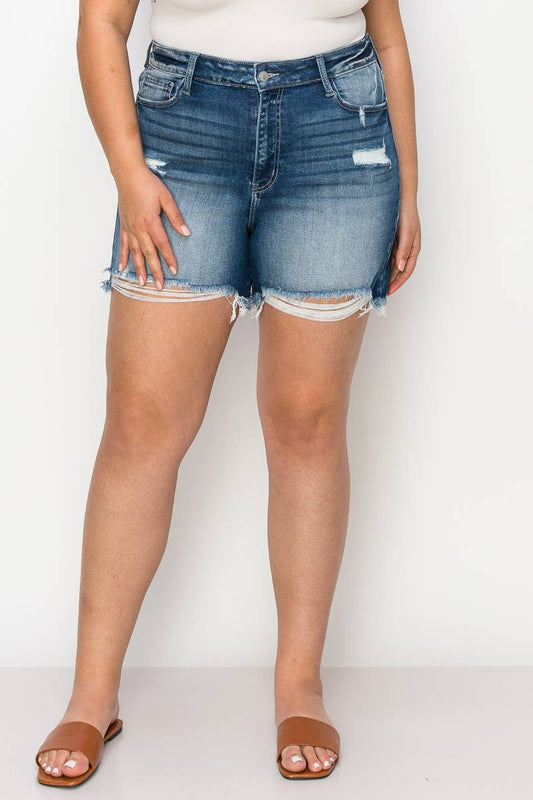 PLUS HIGH  RISE STRETCH SHORT