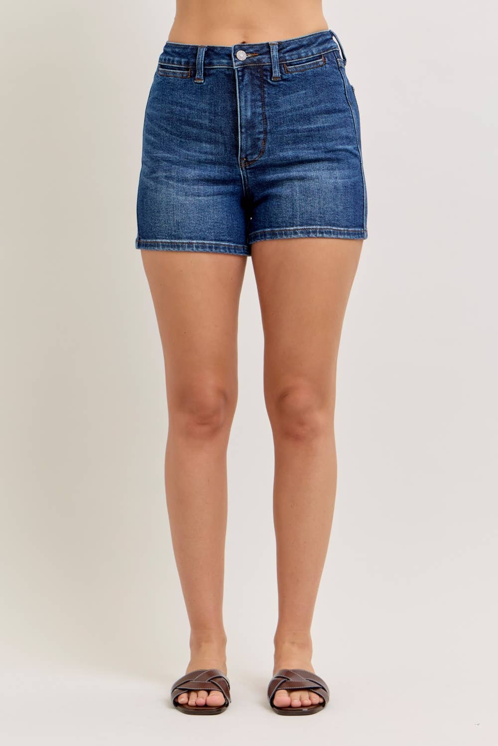 Judy Blue HW T.C. Slim Short