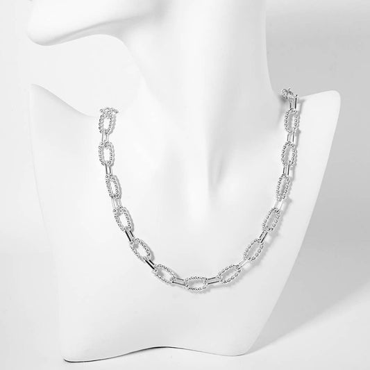 Gold Dipped Paperclip Chain Necklace