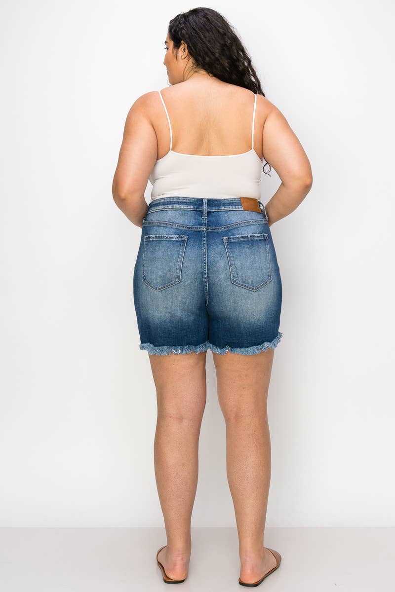 PLUS HIGH  RISE STRETCH SHORT