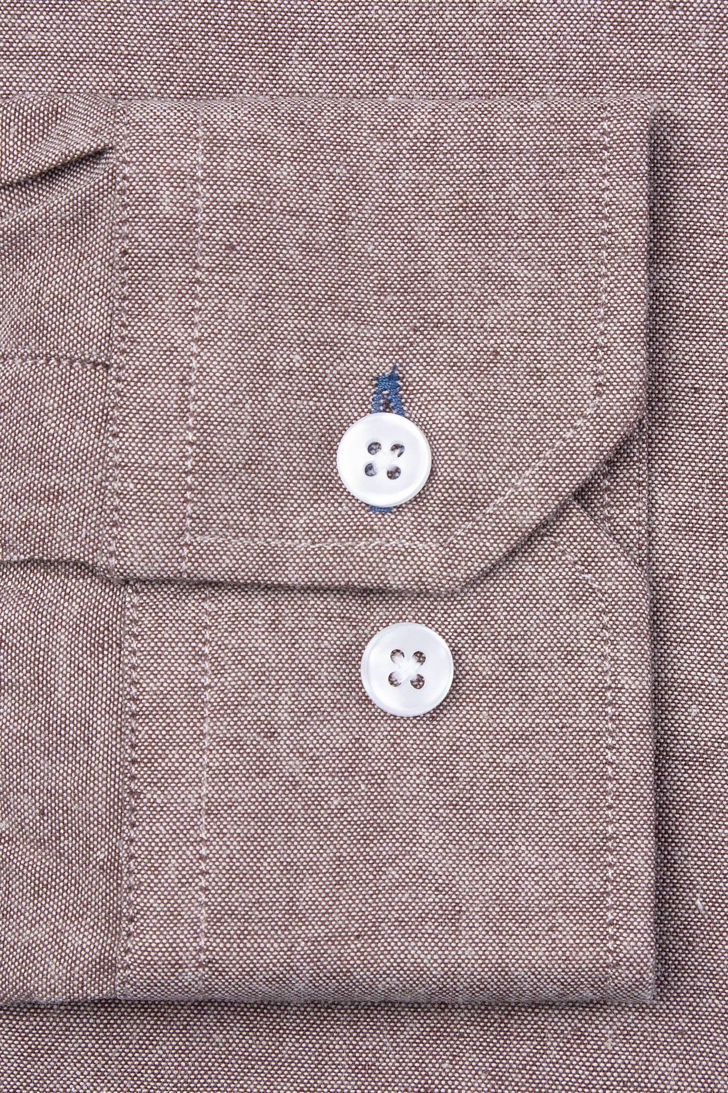 Lucas Casual Untuckable Casual Fit Dress Shirt Brown - Alynn