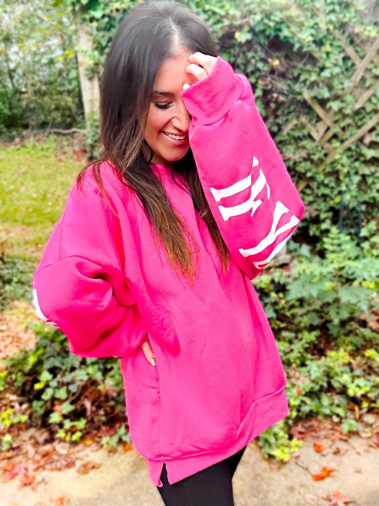 If You Can Read This You Are Loved Graphic Back Printed Scuba Sweatshirt