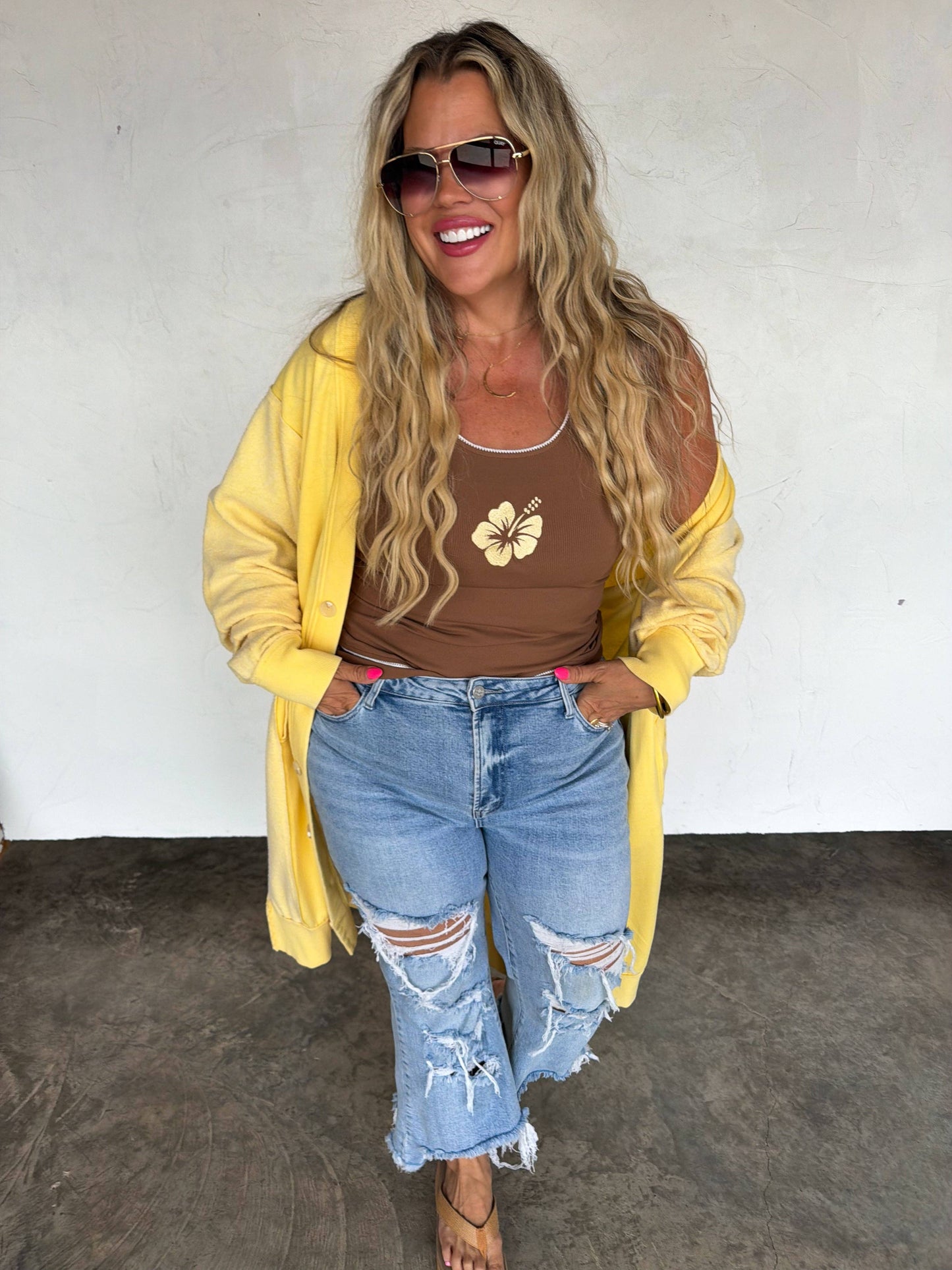 Blakely URBAN DISTRESSED CROP JEAN