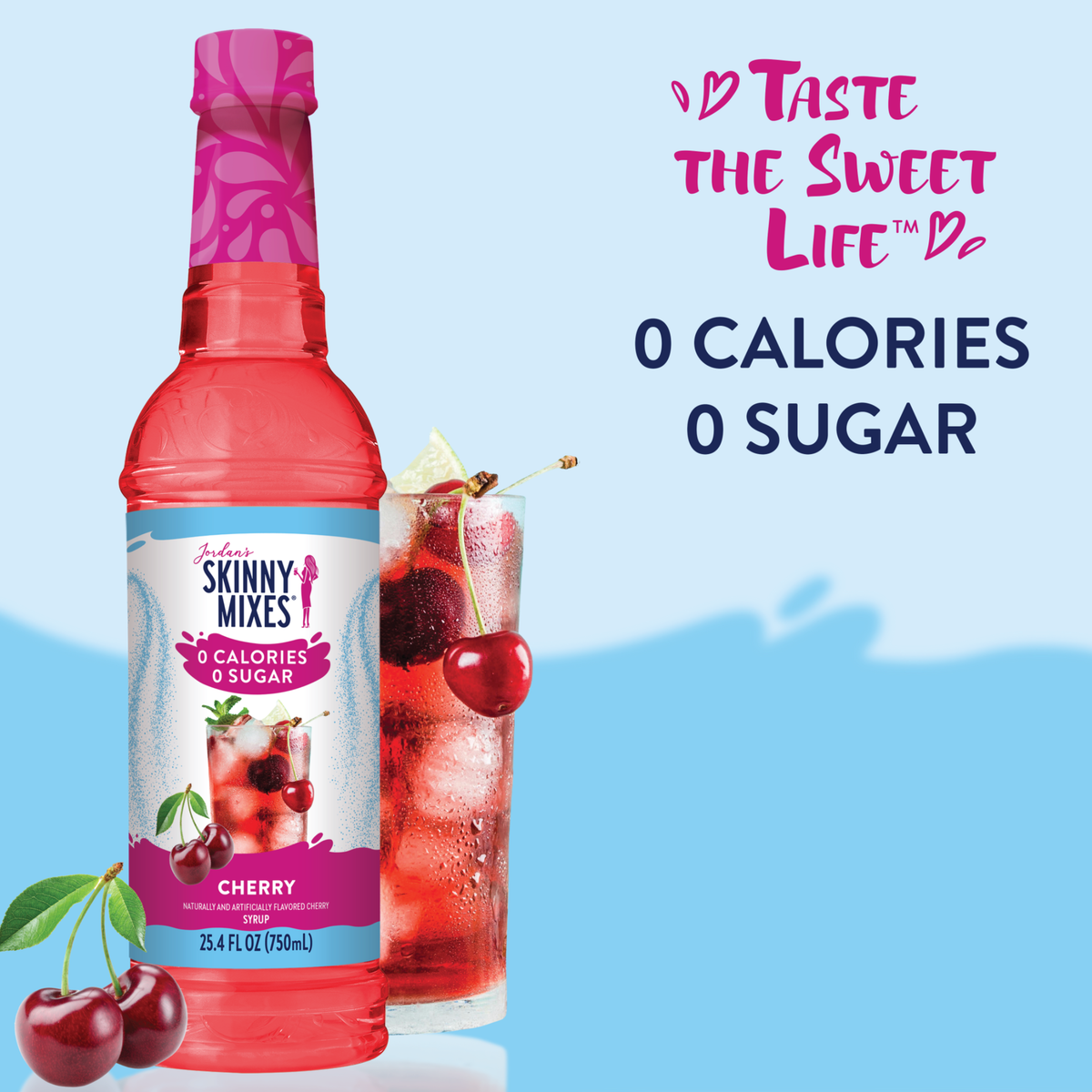 Jordan's Skinny Mixes Sugar Free Cherry Syrup