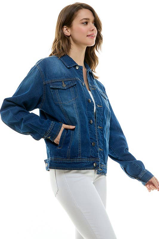 Cotton Casual Denim Boyfriend Jacket