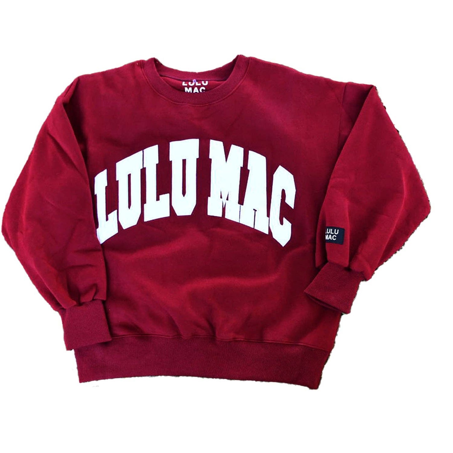 Lulu Mac Maroon/White Sweatshirt - Stitch