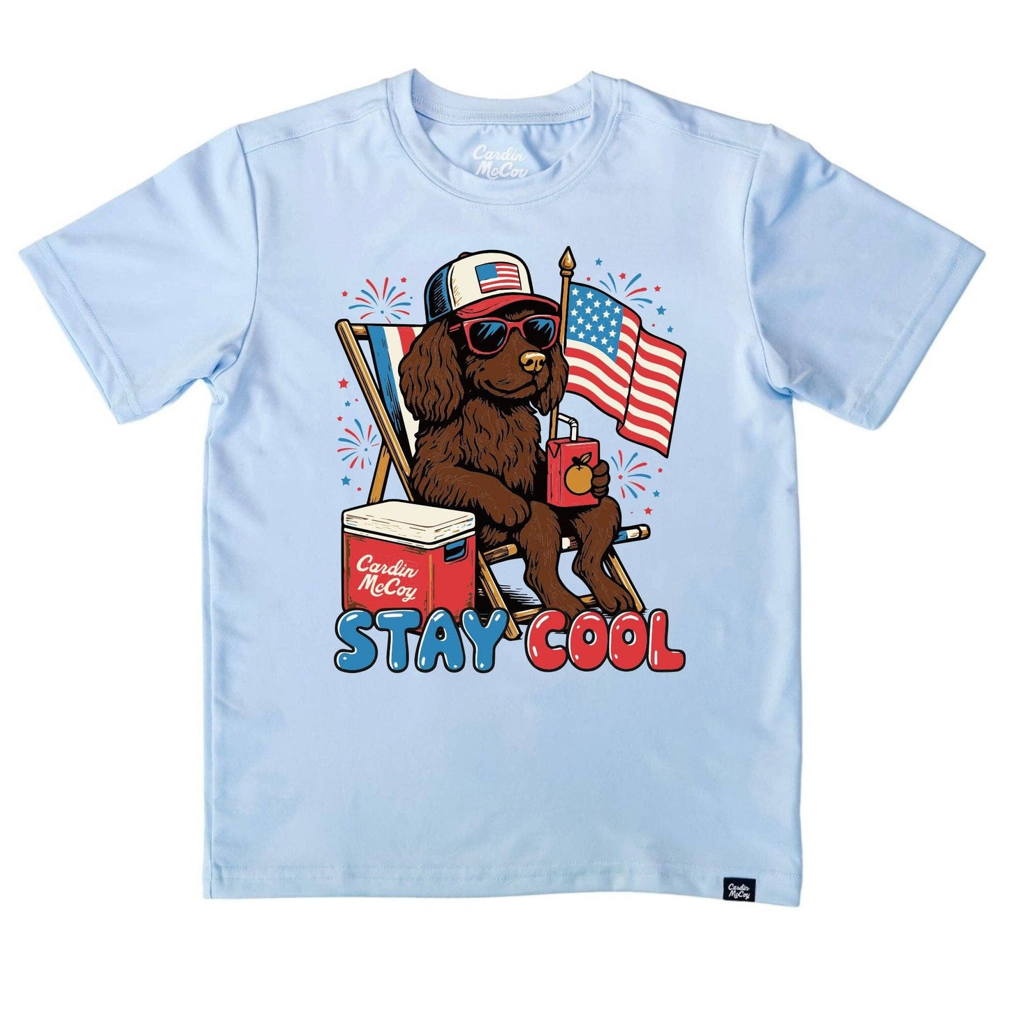 Cardin McCoy Kids' Stay Cool Front Performance Short-Sleeve Tee