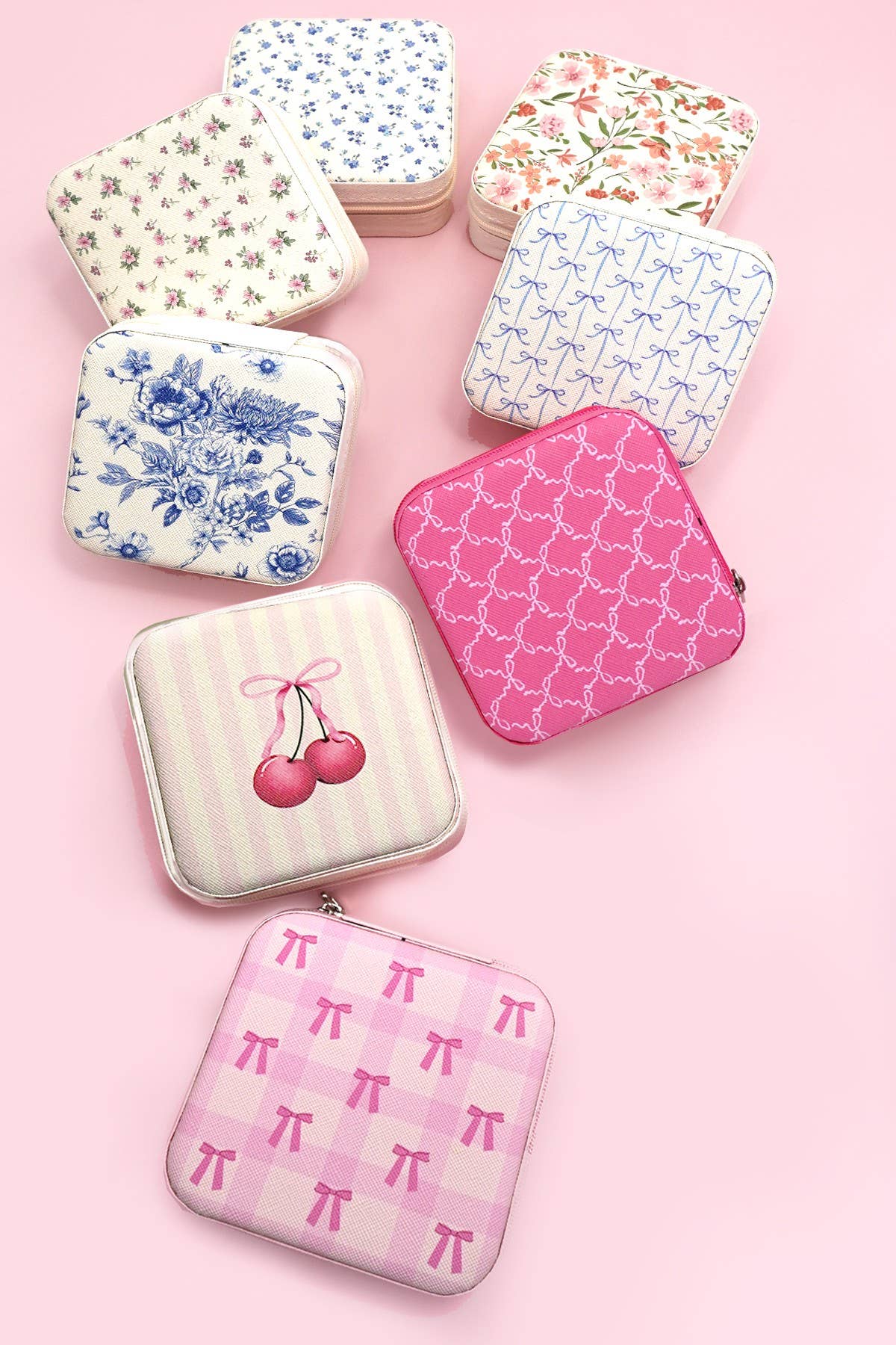 DESIGNED JEWELRY ORGANIZER TRAVEL BOX CASE | 40P566-CHRISTMA