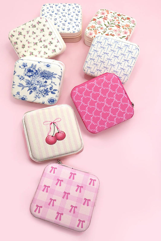 DESIGNED JEWELRY ORGANIZER TRAVEL BOX CASE