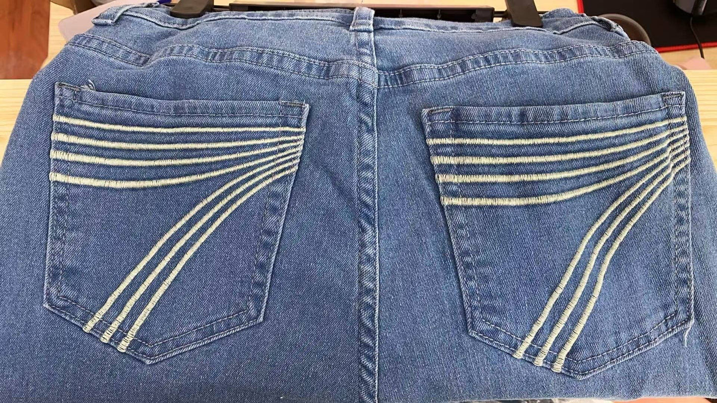 Western Vintage Cowboy Embroidered bootcut jeans