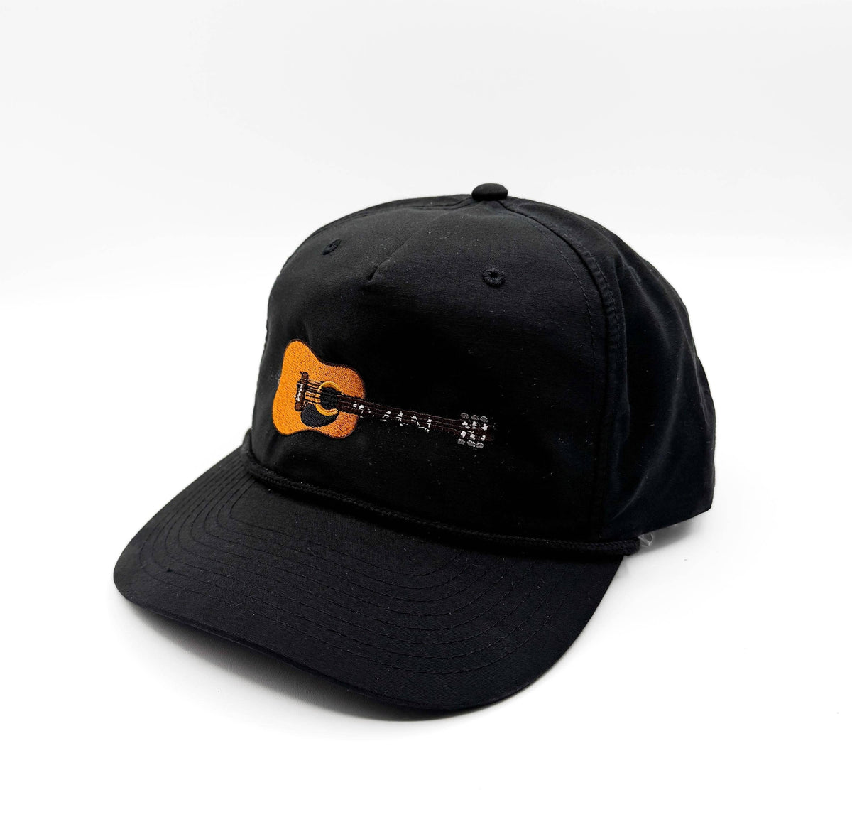Black "Guitar" Rope Hat
