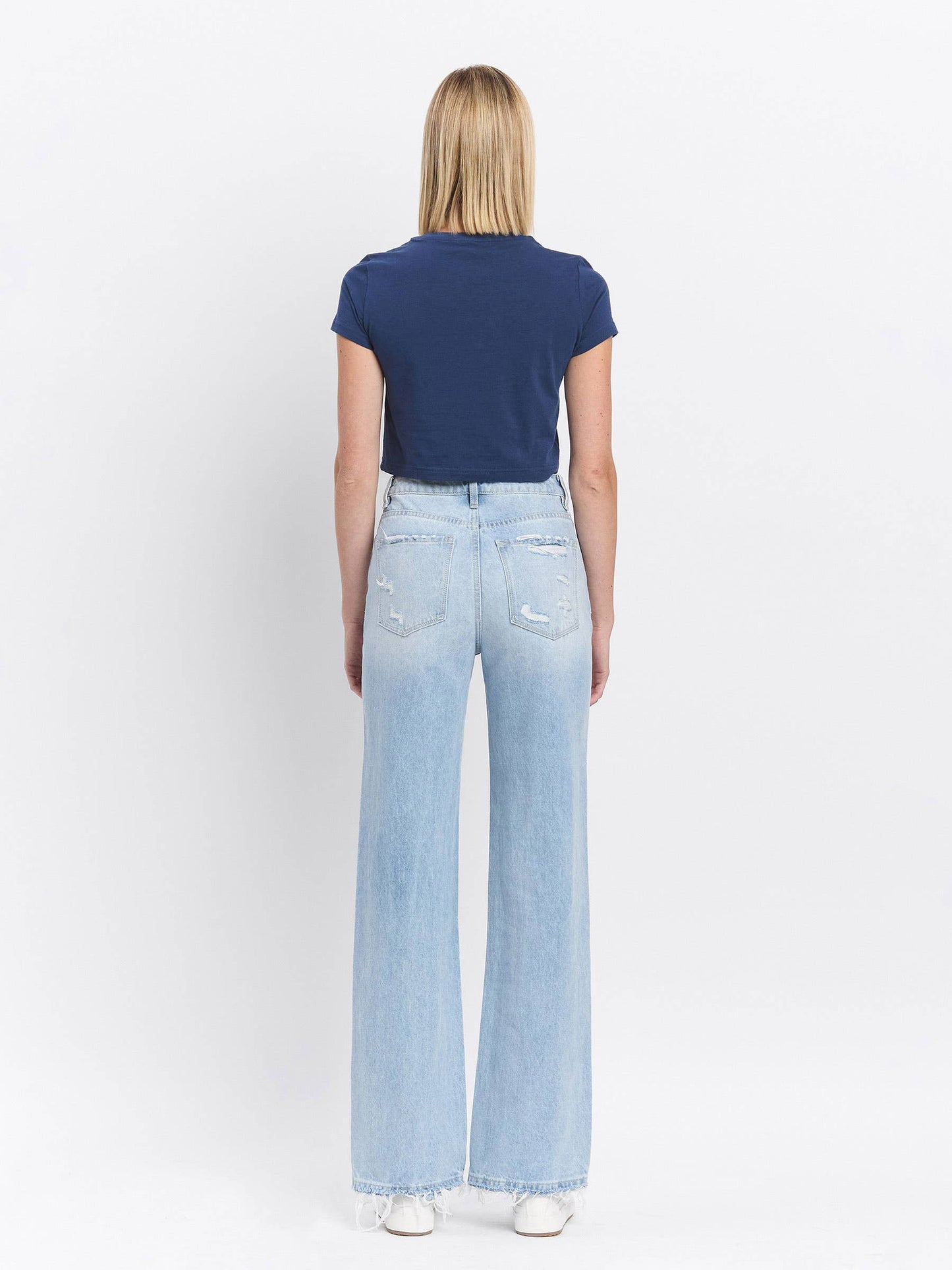 Vervet 90's Vintage Super High Rise Flare Jeans