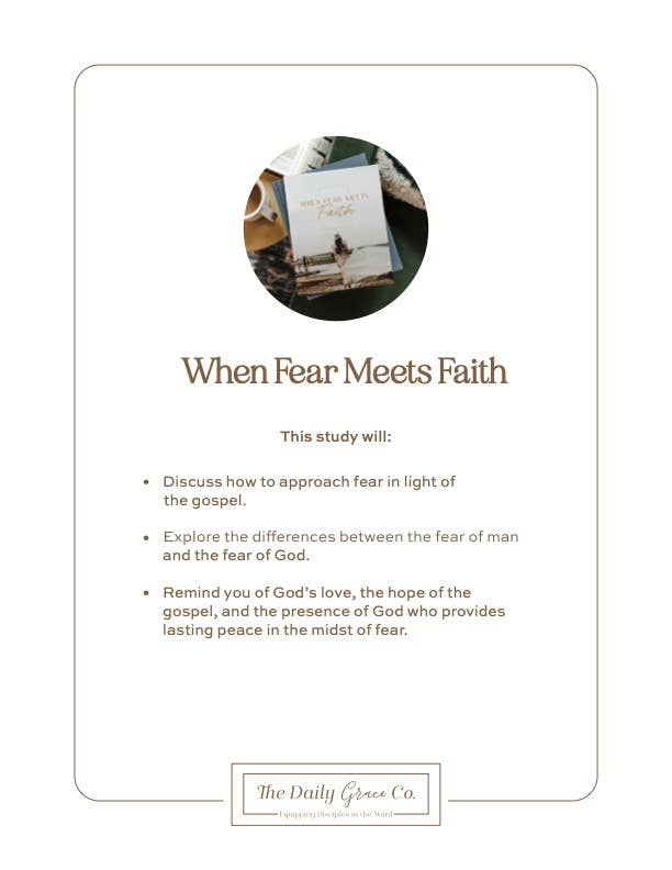 When Fear Meets Faith Bible Study