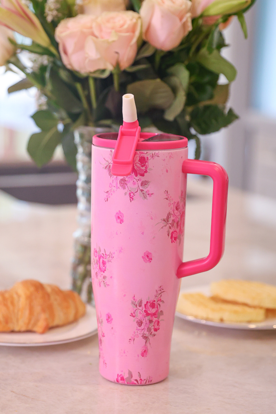 Jess Lea Blushing Blooms Sleek Tumbler