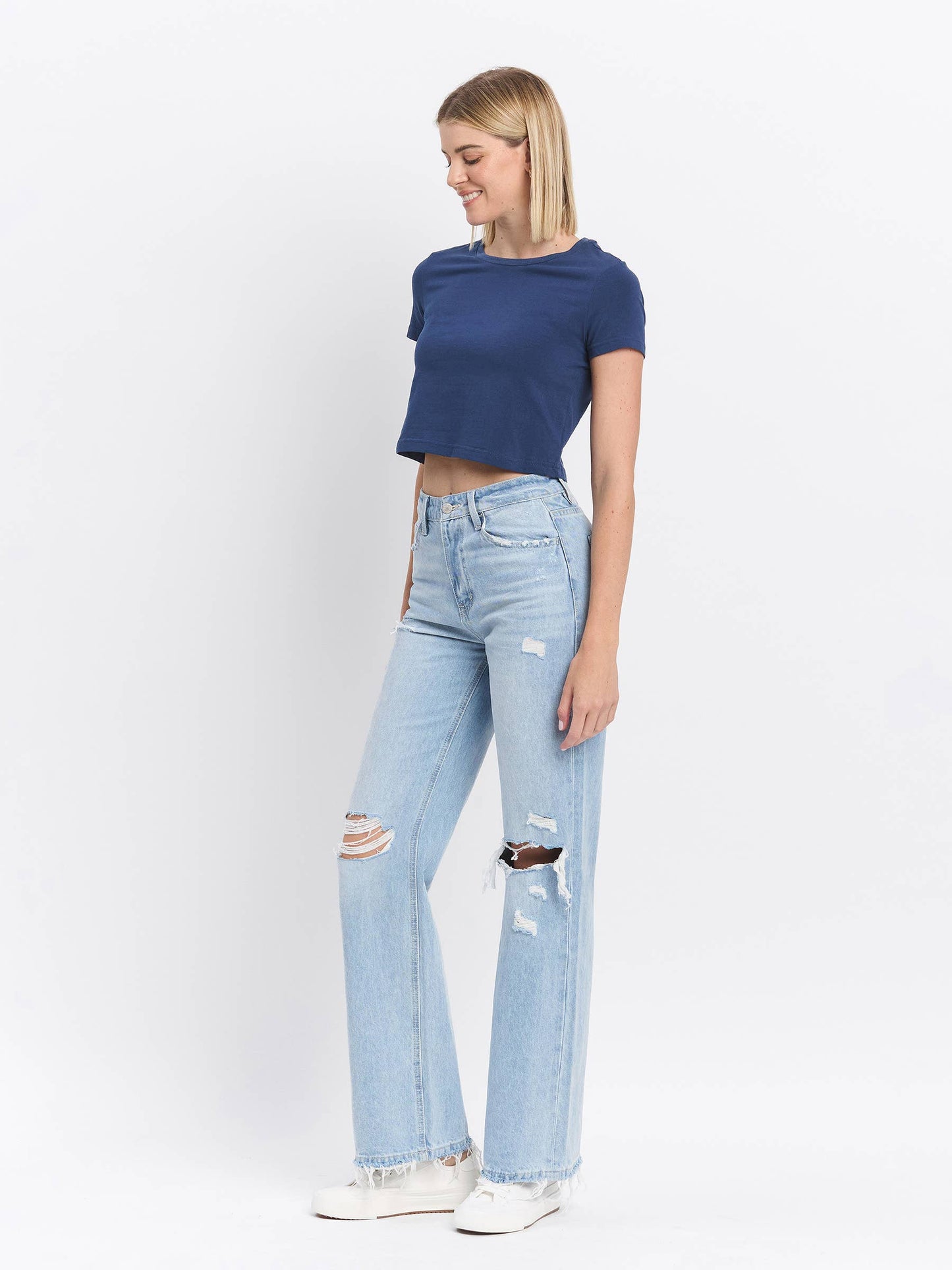 Vervet 90's Vintage Super High Rise Flare Jeans