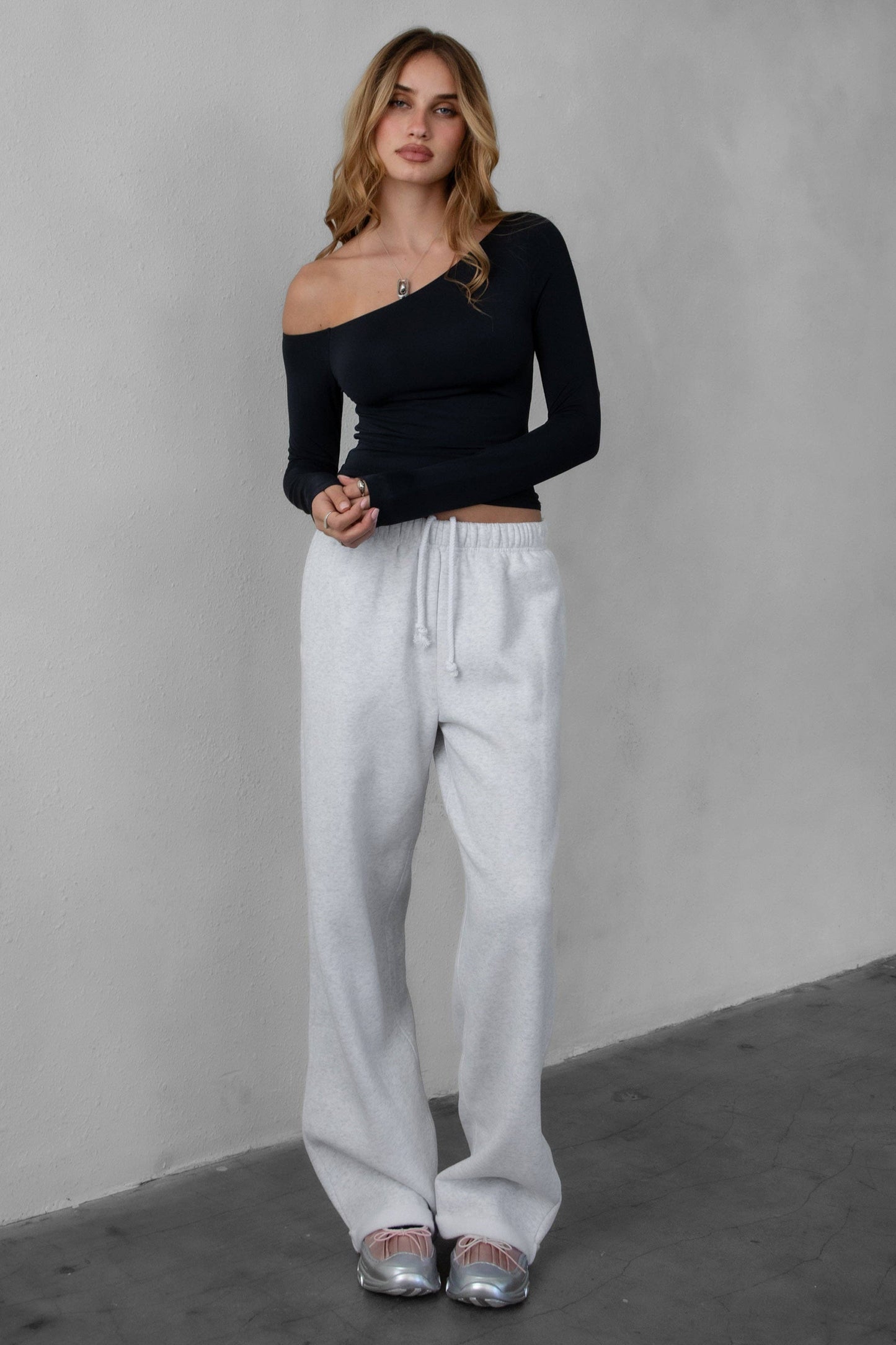 LANI Lightweight Fleece Wide Leg Sweatpants