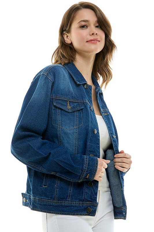Cotton Casual Denim Boyfriend Jacket