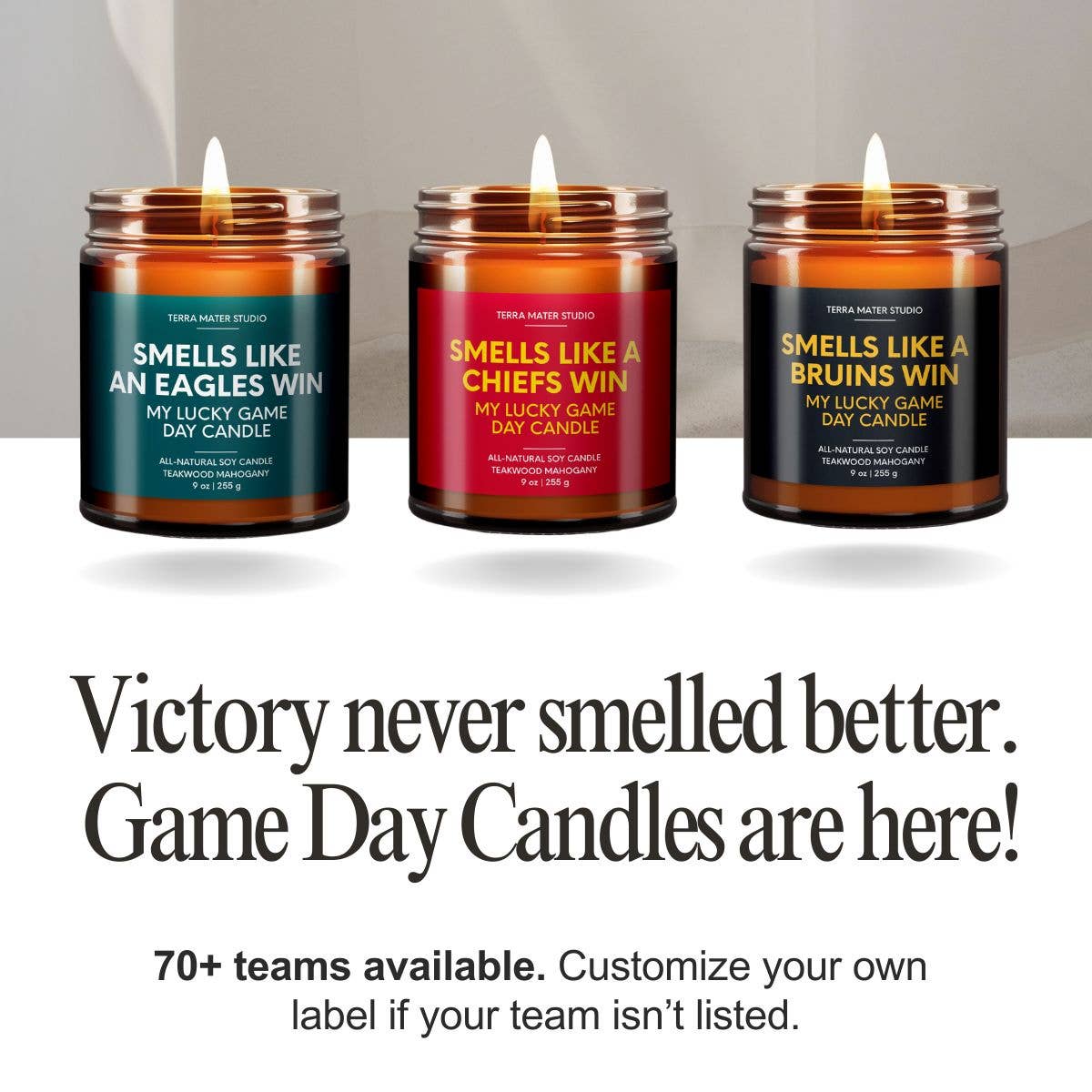 Smells Like A Bulldogs Win Game Day Candle | Bulldogs Merch