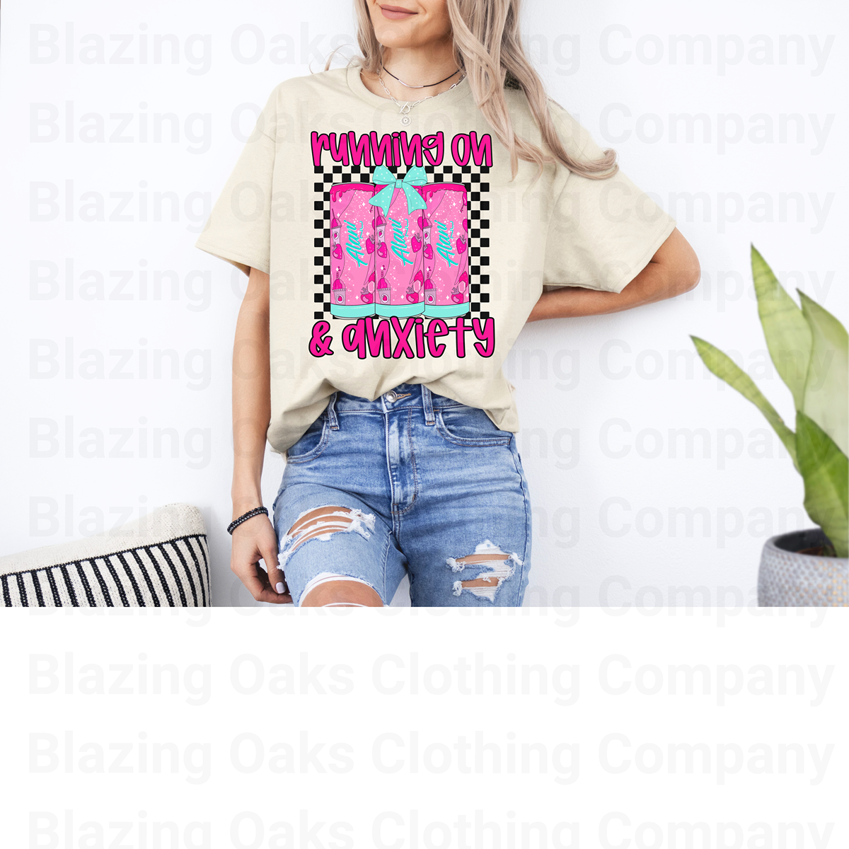 Pink Slush Alani & Anxiety Short Sleeve Shirt