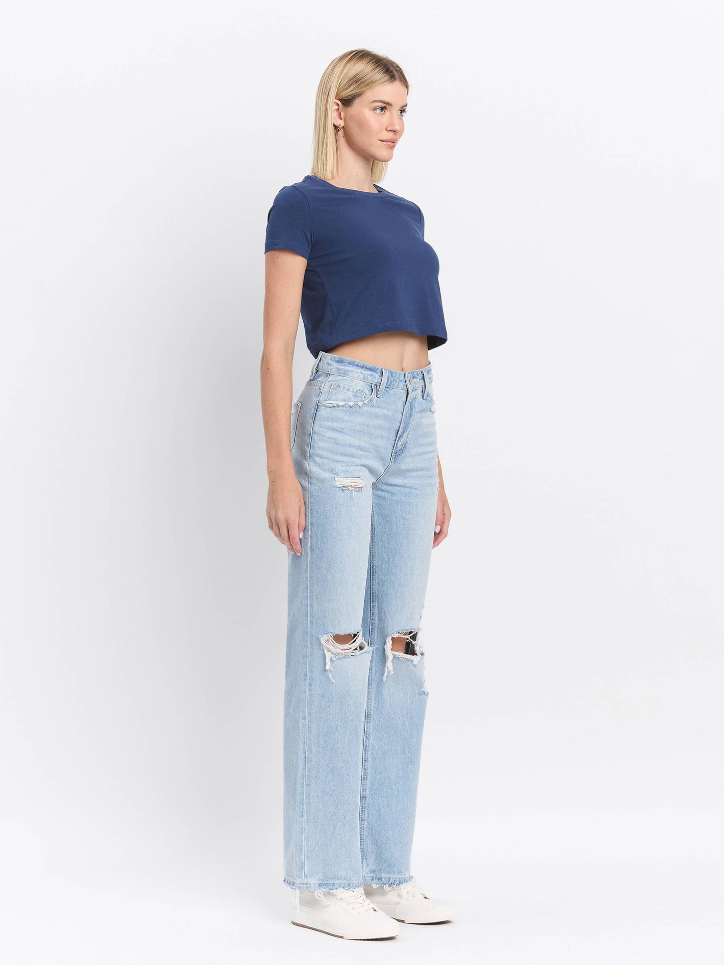 Vervet 90's Vintage Super High Rise Flare Jeans