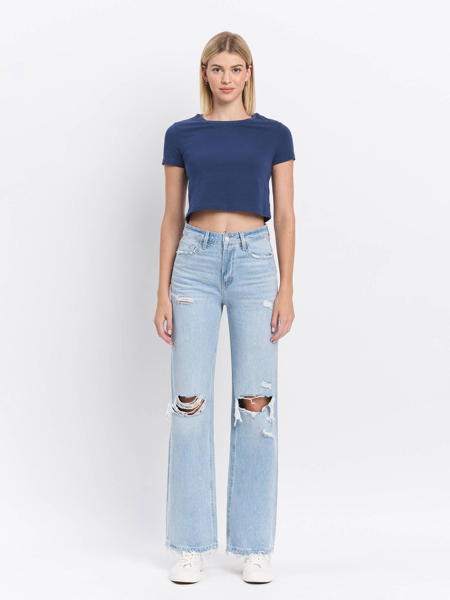 Vervet 90's Vintage Super High Rise Flare Jeans