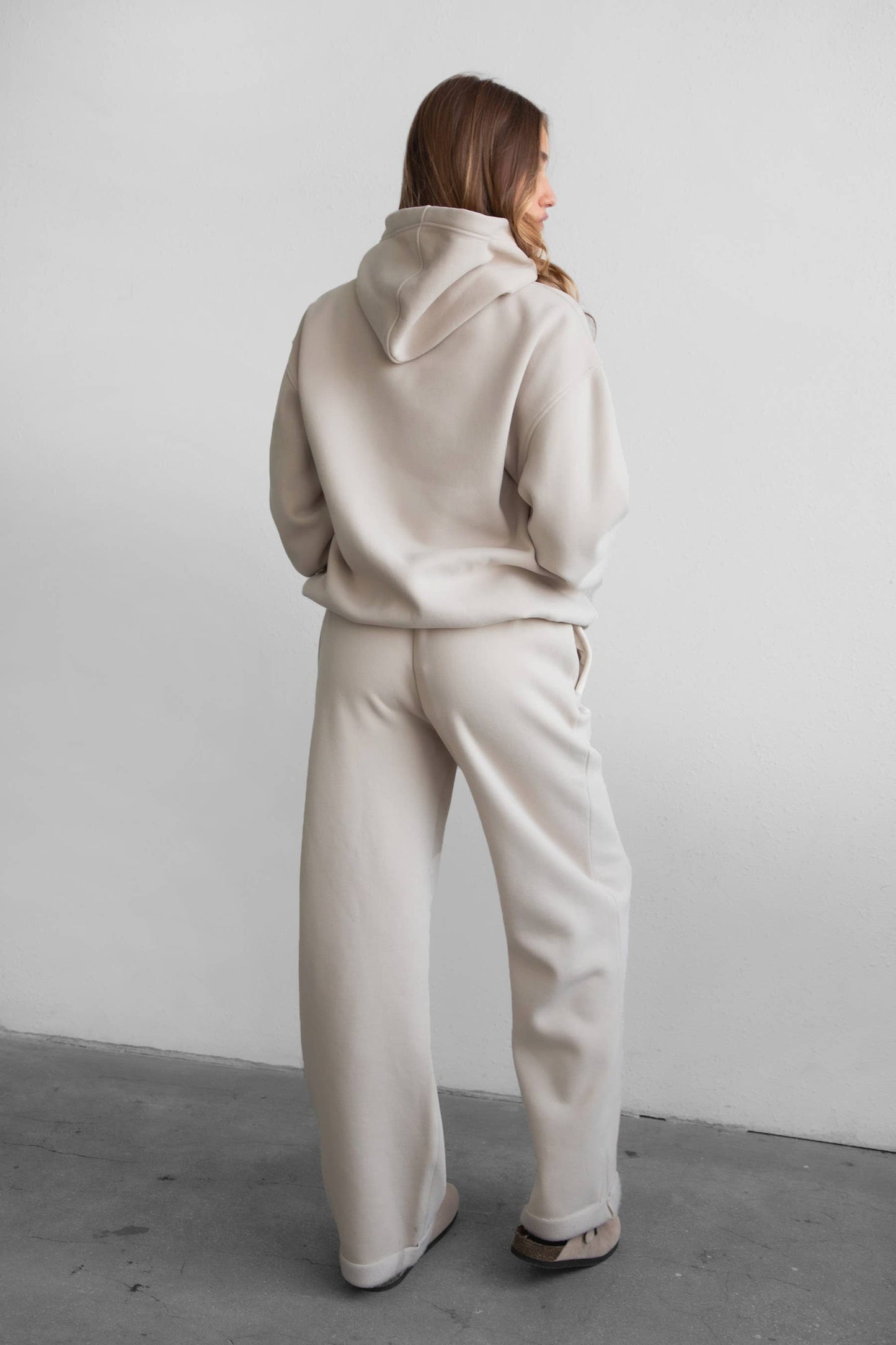 LANI Lightweight Fleece Wide Leg Sweatpants
