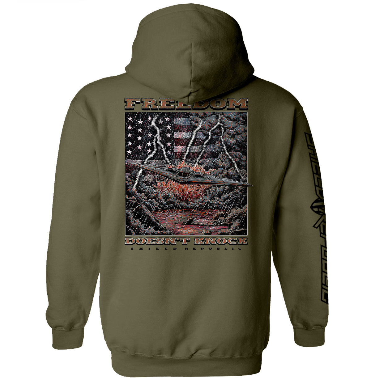 Shield Republic Freedom Doesn't Knock Tee