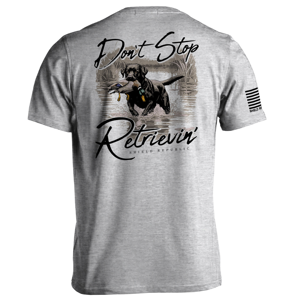 Shield Republic Don't Stop Retrievin' Black Lab