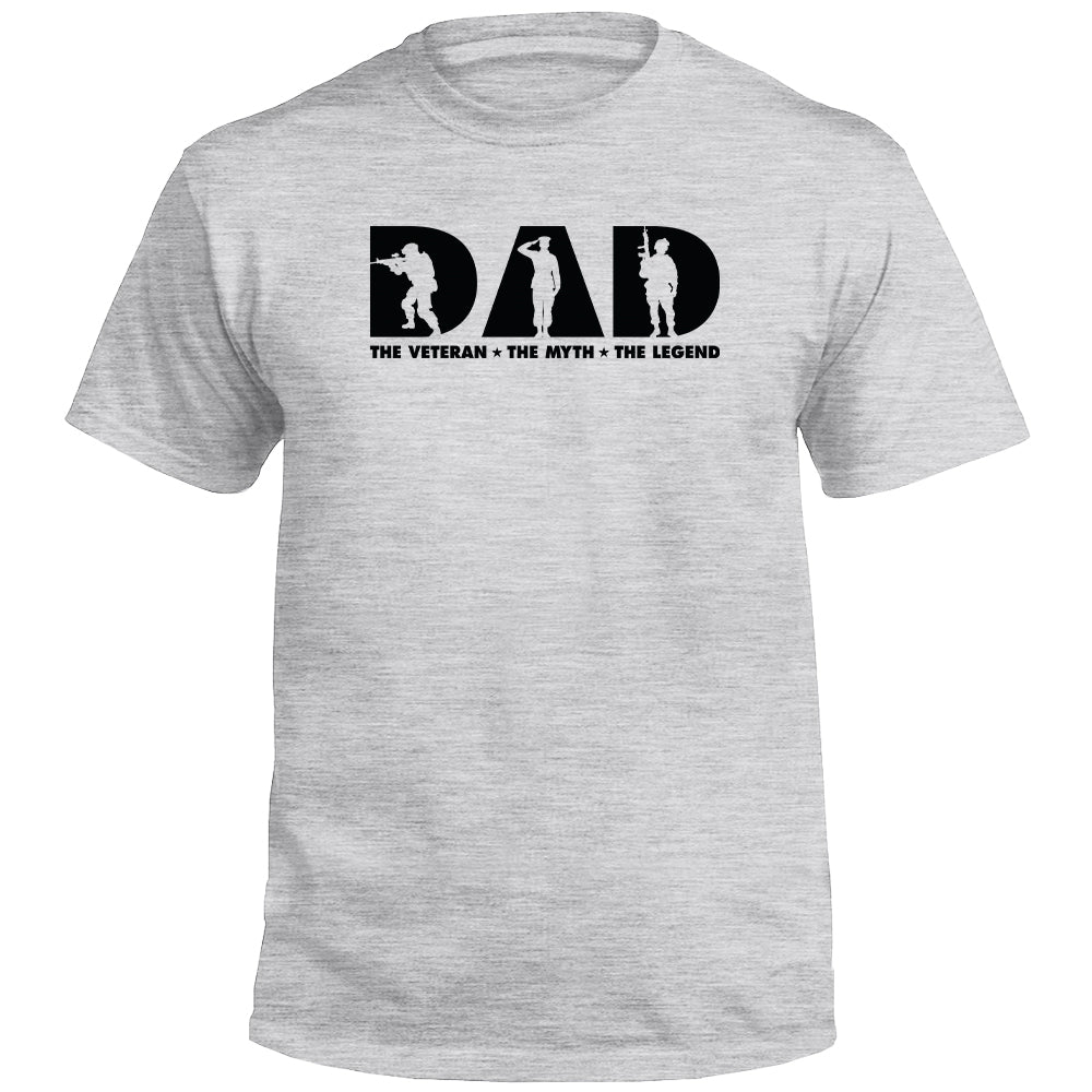 Shield Republic Dad The Veteran The Myth The Legend (Front)