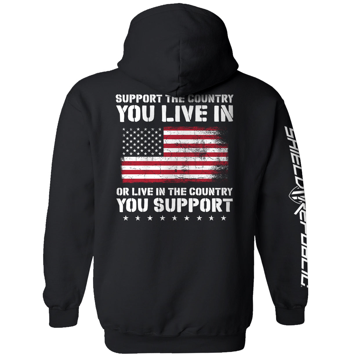 Shield Republic Support The Country You Live In Flag