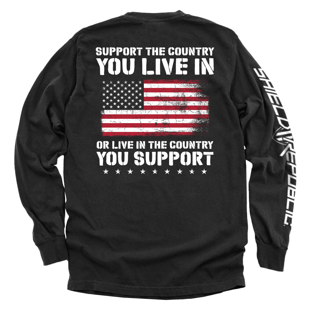 Shield Republic Support The Country You Live In Flag