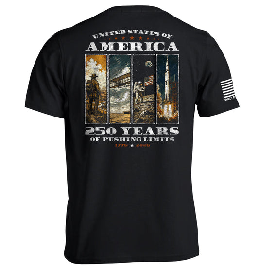 Shield Republic USA 250 Years of Pushing Limits