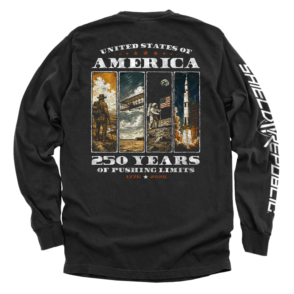 Shield Republic USA 250 Years of Pushing Limits