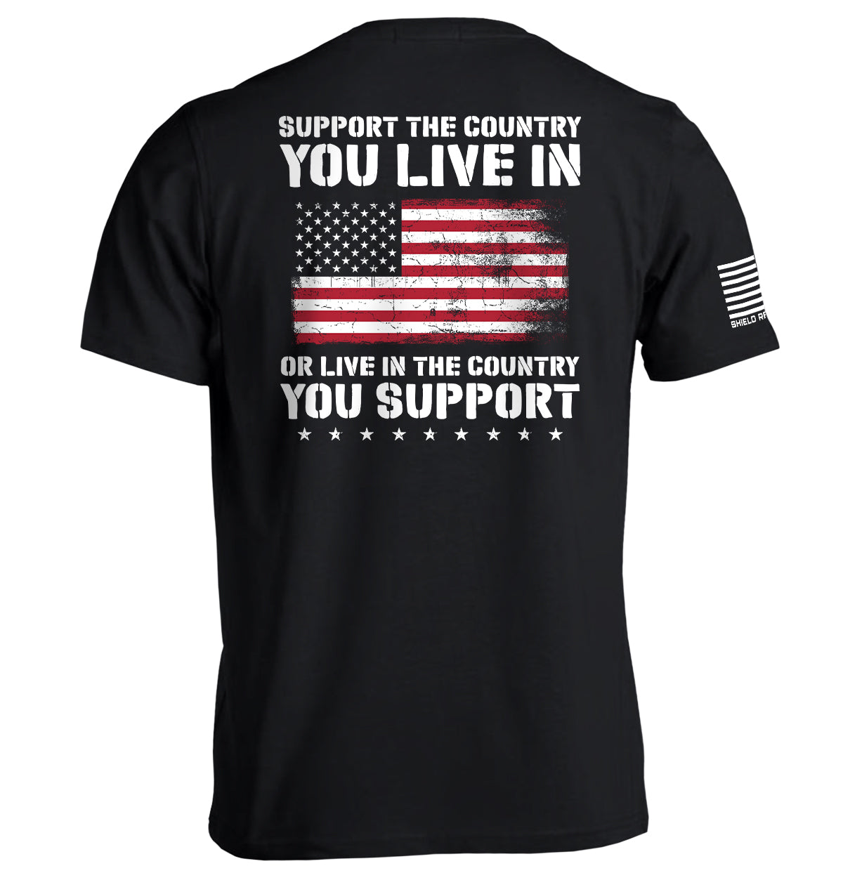 Shield Republic Support The Country You Live In Flag
