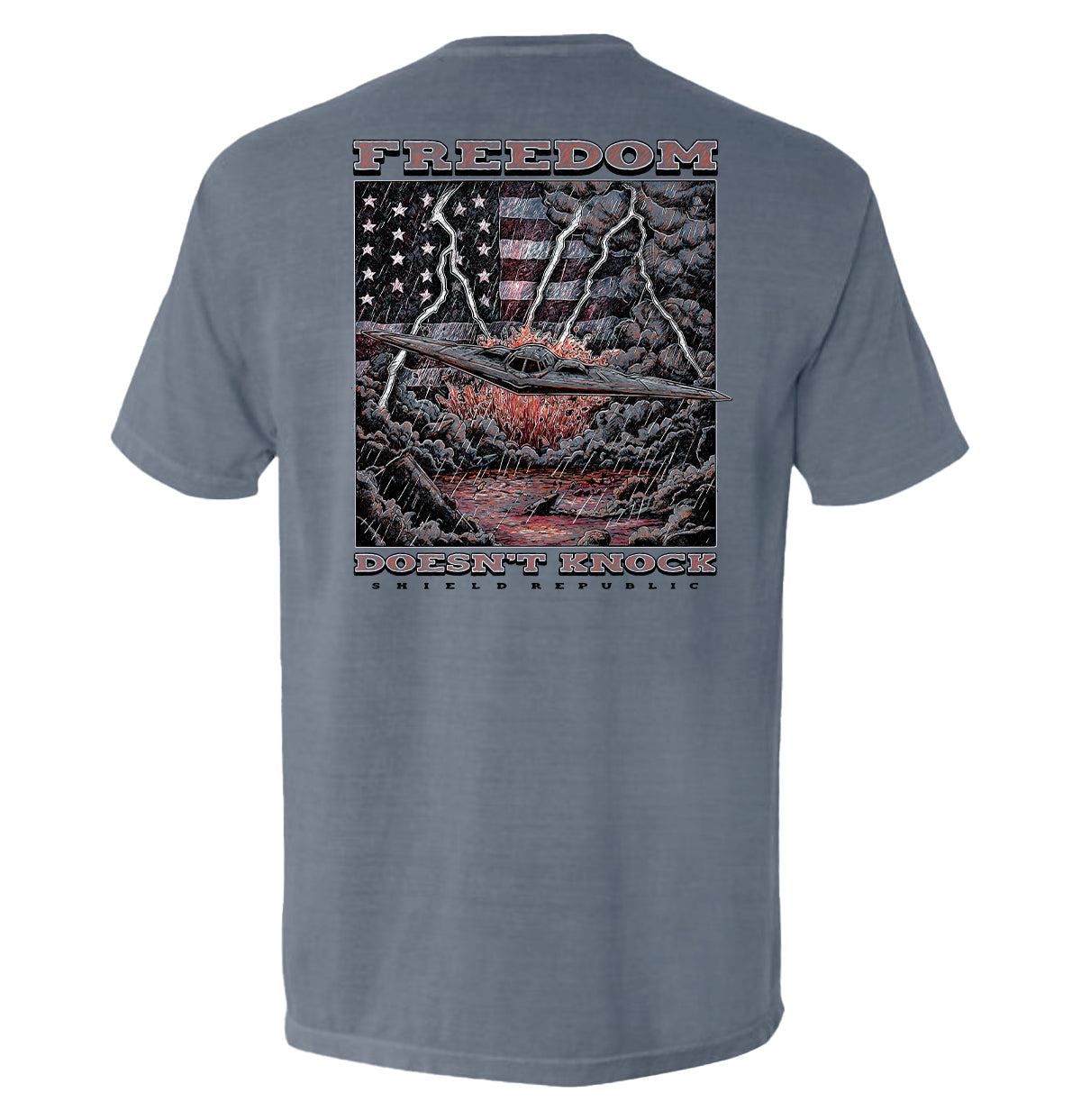 Shield Republic Freedom Doesn't Knock Tee