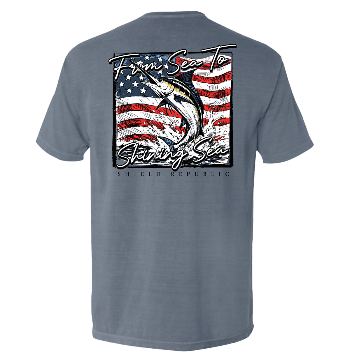 Shield Republic From Sea To Shining Sea Marlin (Back Print)
