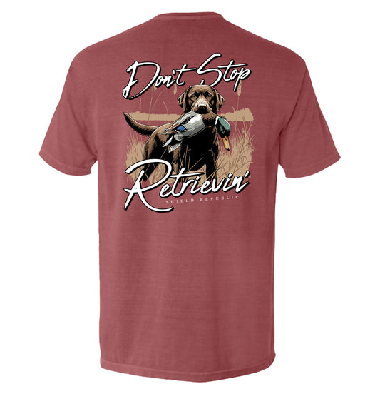 Shield Republic Don't Stop Retrievin' Chocolate Lab