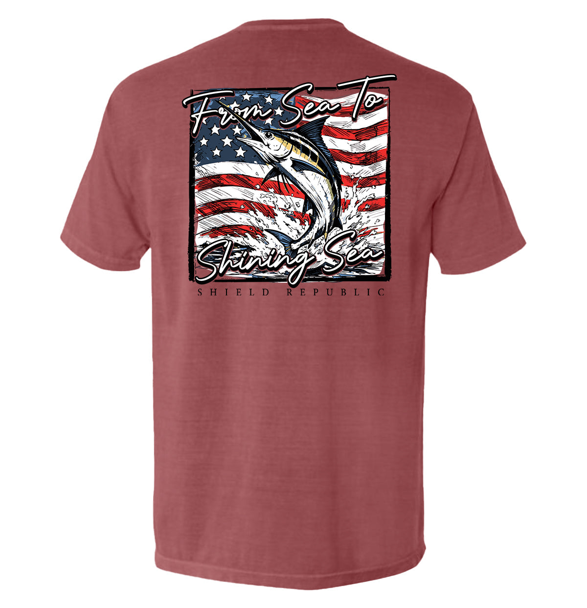 Shield Republic From Sea To Shining Sea Marlin (Back Print)